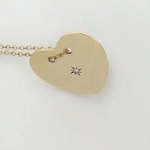 Load image into Gallery viewer, Heart necklace north star
