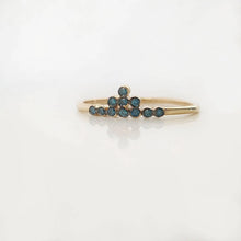Load image into Gallery viewer, 11 Blue diamonds Ring
