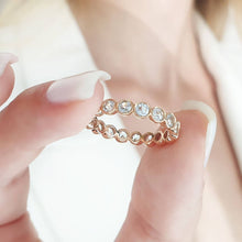 Load image into Gallery viewer, Aquamarine Eternity Ring
