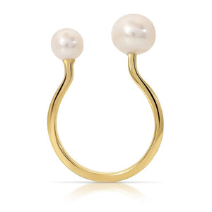 Open pearl ring