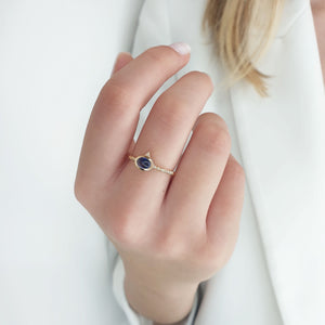 Gold Sapphire Ring