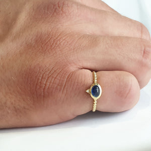 Gold Sapphire Ring