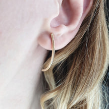 Load image into Gallery viewer, Big Bar Earrings Gold
