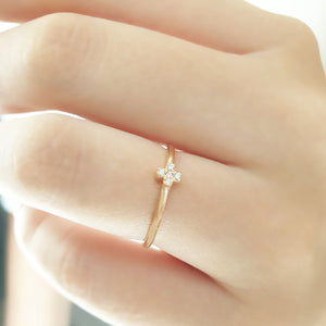 Rose Gold Cross Ring