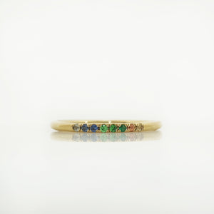 Multi Sapphire Stones Ring