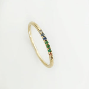 Multi Sapphire Stones Ring