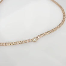 Load image into Gallery viewer, Gold Necklace Chain With Diamond
