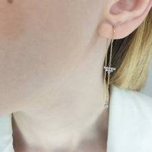 Load image into Gallery viewer, Dangle Earrings With Diamonds
