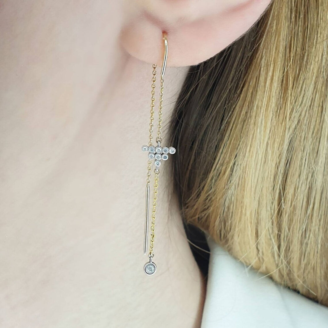 Dangle Earrings With Diamonds