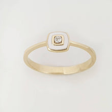 Load image into Gallery viewer, Minimalist square diamond ring
