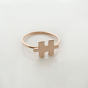 Gold Puzzle Ring