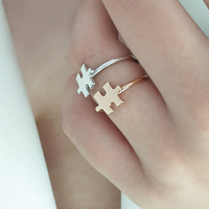 Gold Puzzle Ring