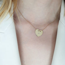 Load image into Gallery viewer, Heart necklace north star
