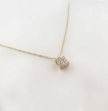 Load image into Gallery viewer, Necklace With Diamonds In A Square
