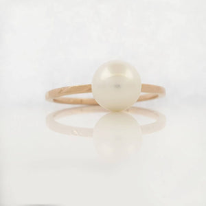 Akoya Sea Pearl Gold Ring