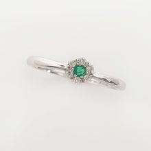 Load image into Gallery viewer, Rossete emerald diamond ring
