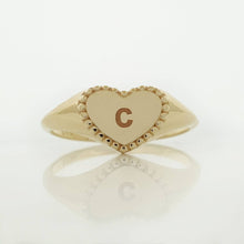 Load image into Gallery viewer, Custom gold heart ring
