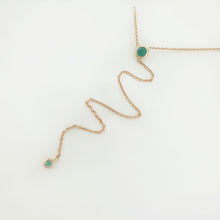 Load image into Gallery viewer, Emerald long pendant
