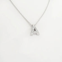 Load image into Gallery viewer, Initial diamond A necklace
