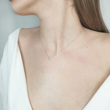 Load image into Gallery viewer, Initial diamond A necklace
