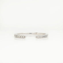 Load image into Gallery viewer, Diamond open matching wedding band
