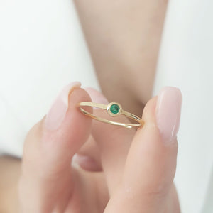 Gold Ring With Emerald