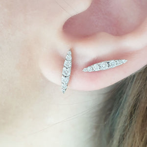 Marquise diamond earrings