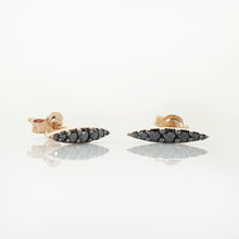 Load image into Gallery viewer, Marquise Black Diamond Earrings
