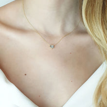 Load image into Gallery viewer, Aquamarine Diamond Necklace

