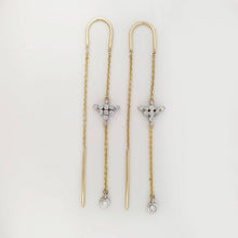 Load image into Gallery viewer, Dangle Earrings With Diamonds
