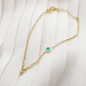 "SOL" Emerald Bracelet 0,03ct