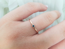 Load image into Gallery viewer, Sapphire solitaire ring in solid gold
