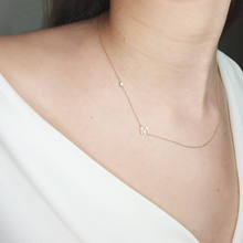 Load image into Gallery viewer, Sideways initial necklace
