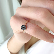 Load image into Gallery viewer, Black diamond ring in solid gold
