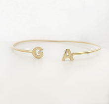 Load image into Gallery viewer, Initial Bangle 14k In Solid Gold
