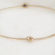 Load image into Gallery viewer, Diamond Evil Eye Bangle
