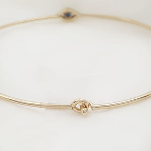 Diamond Evil Eye Bangle