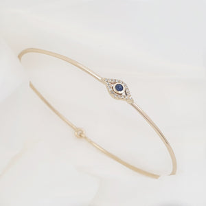 Diamond Evil Eye Bangle