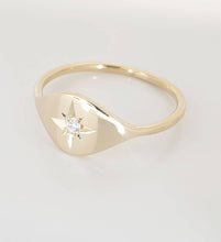 Load image into Gallery viewer, North Star Diamond ring in solid gold
