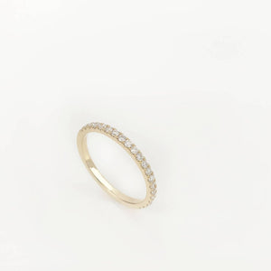 Half Eternity Ring with Diamond