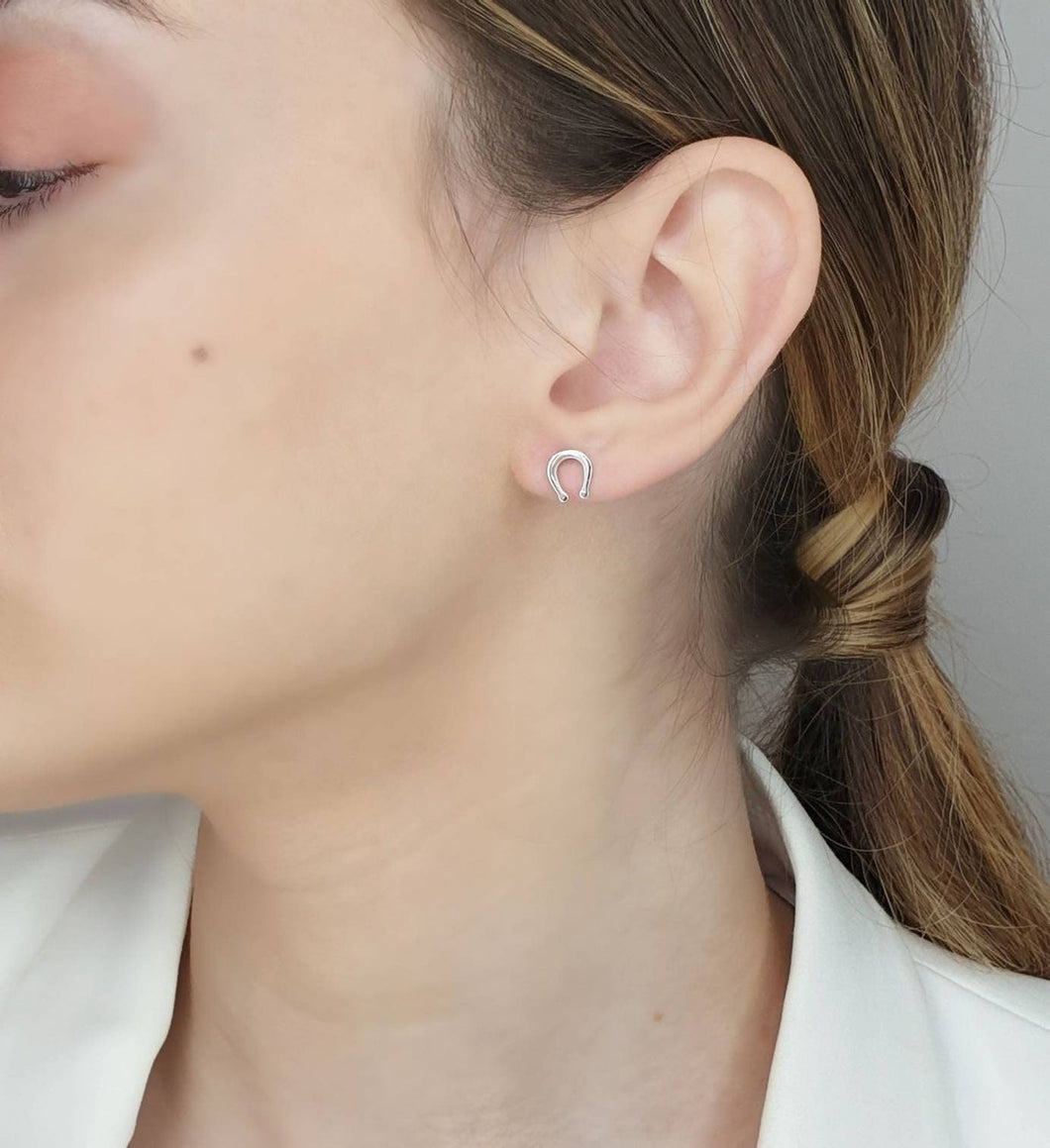 Gold Petals In Gold Earrings