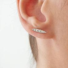 Load image into Gallery viewer, Marquise diamond earrings
