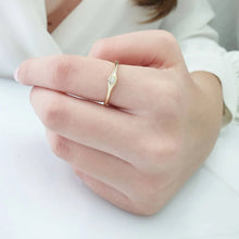 Load image into Gallery viewer, Eye Diamond Ring In Solid Gold
