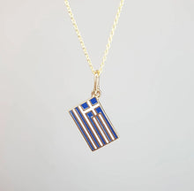 Load image into Gallery viewer, Gold Νecklace With Flag
