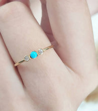 Load image into Gallery viewer, Gold Turquoise Ring
