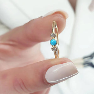 Gold Turquoise Ring