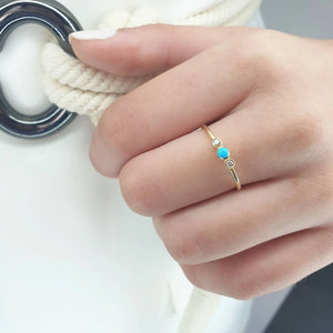 Gold Turquoise Ring