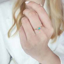 Load image into Gallery viewer, Gold Turquoise Ring
