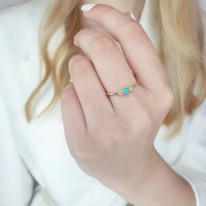 Gold Turquoise Ring