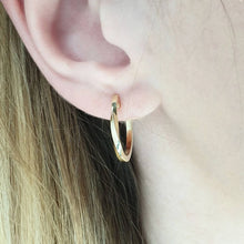 Load image into Gallery viewer, Gold Mobius Earrings
